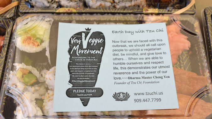 Encouraging Love For Planet Earth Through Gifts of Vegetarian Sushi