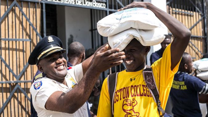 Rice Distributions Resume in Haiti, Relieving Hunger and Despair