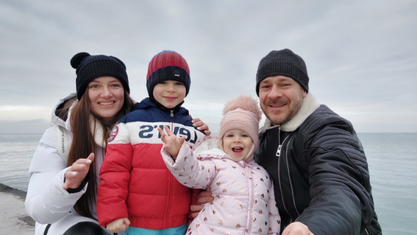Ukrainian Slava's family photo
