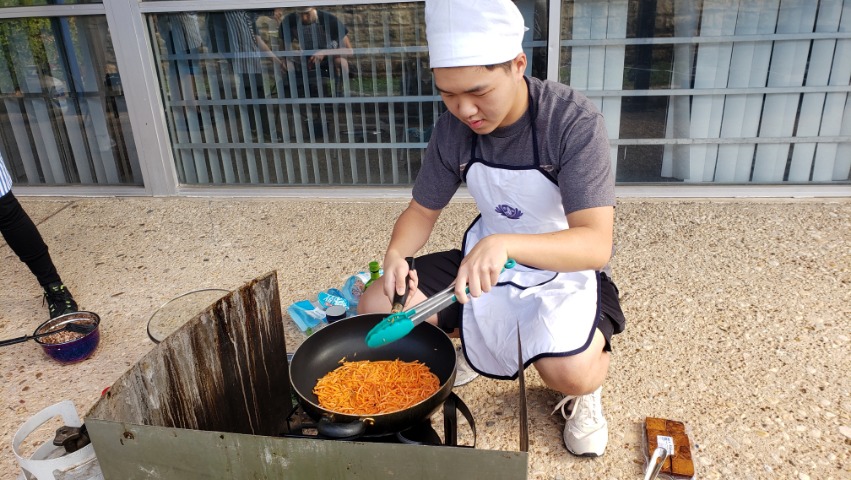 Austin UT Tzu Ching cooking outdoor