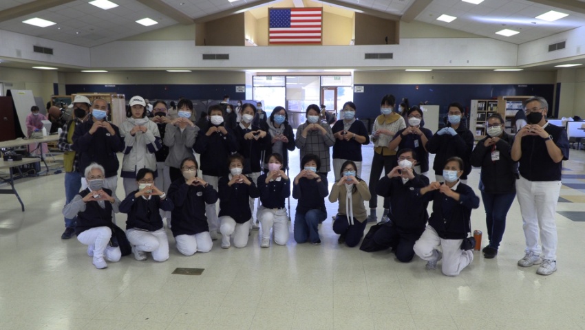 New Year greeting from Tzu Chi Bakersfield medical outreach volunteers
