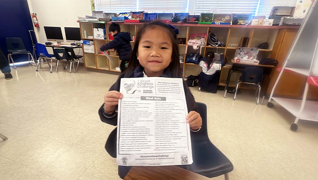 Tzu Chi Education Foundation proudly showing her Great Kindness Challenge certification