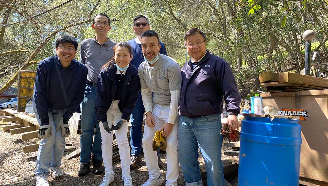Felton, Santa Cruz County Disaster Relief volunteer team group photo