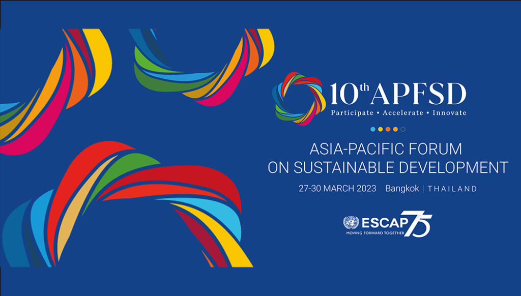 Asia-Pacific Forum on Sustainable Development 2023 poster
