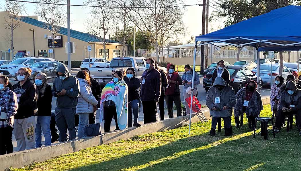 OC neighbors lining up for the Medical Outreach
