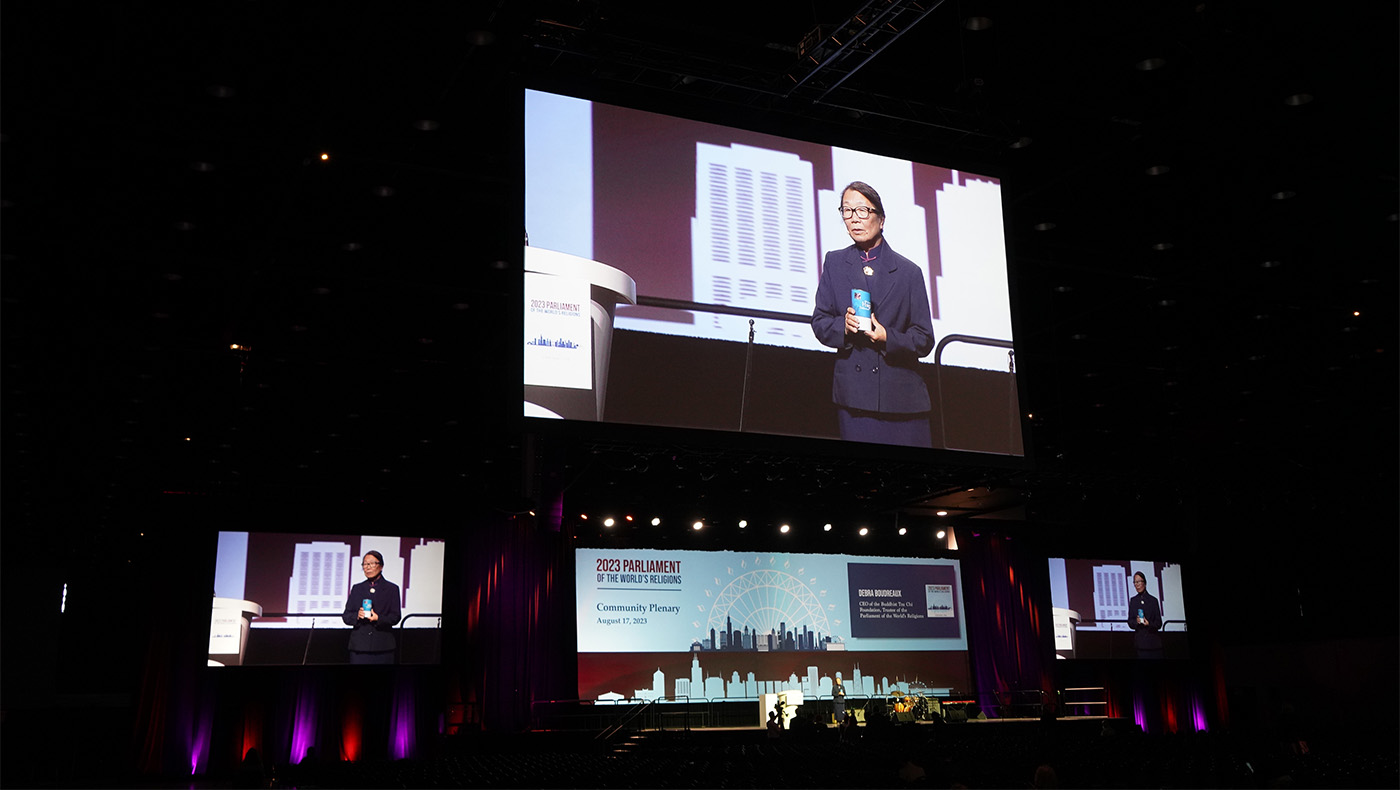 Tzu Chi US CEO promoting Bamboo Bank's mission
