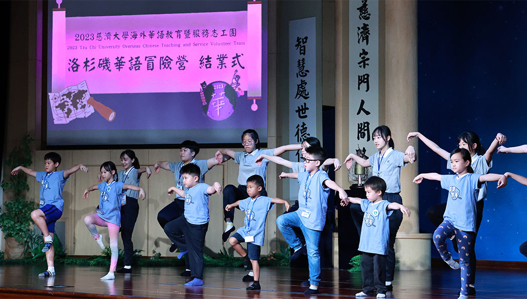 Students performing sign language