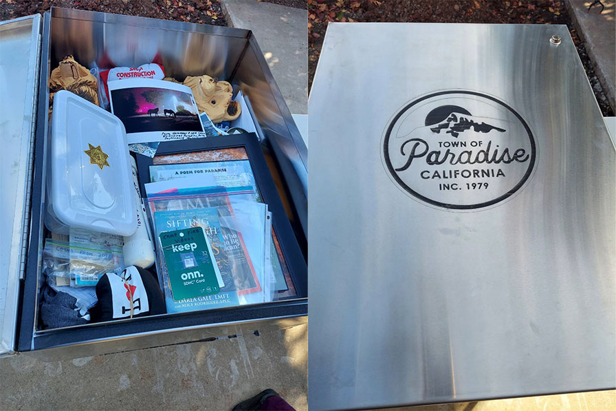 Town of Paradise Camp Fire time capsule