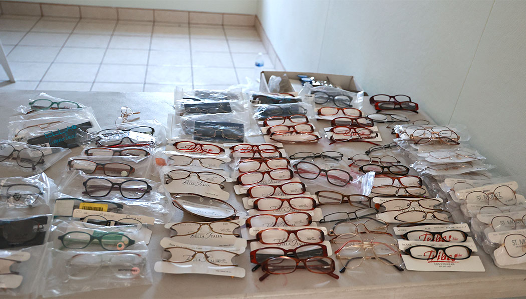 Glasses provided by medical outreach