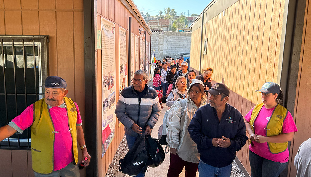 Tijuana resident lining up for medical outreach