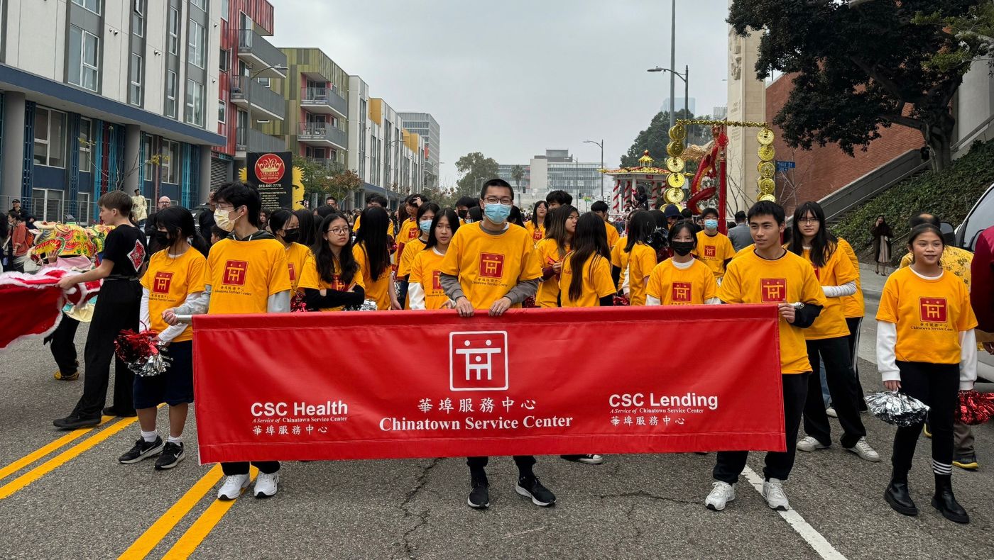 The Chinese community in the Golden Dragon Parade.