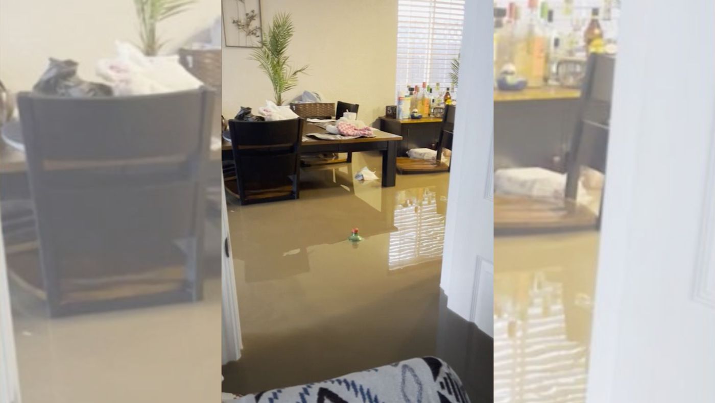Gabriel came home from get off work to find his home flooded.