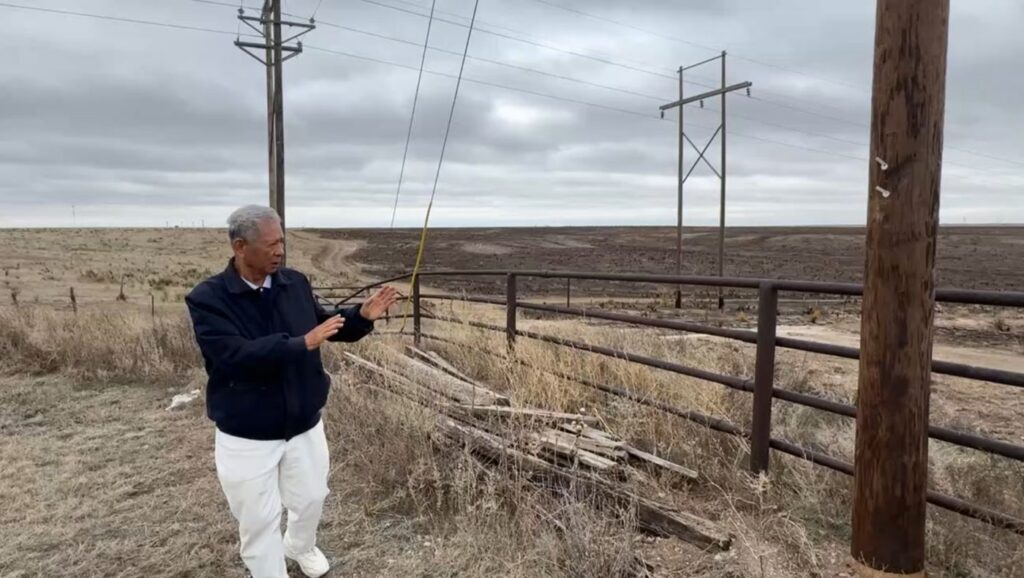 What was once a green pasture was only a piece of black scorched earth.