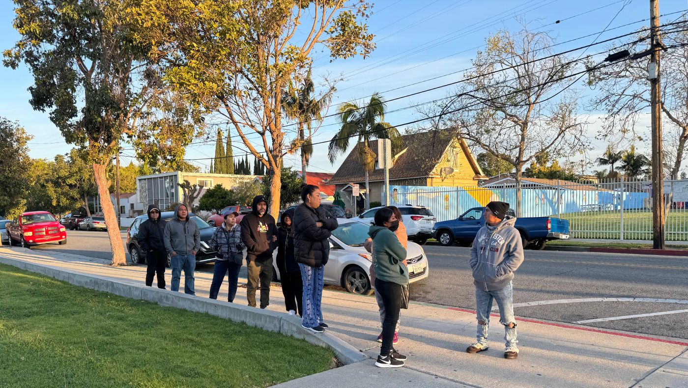 People came to line up at 5:30 in the morning, not wanting to miss the opportunity to see a doctor for free.