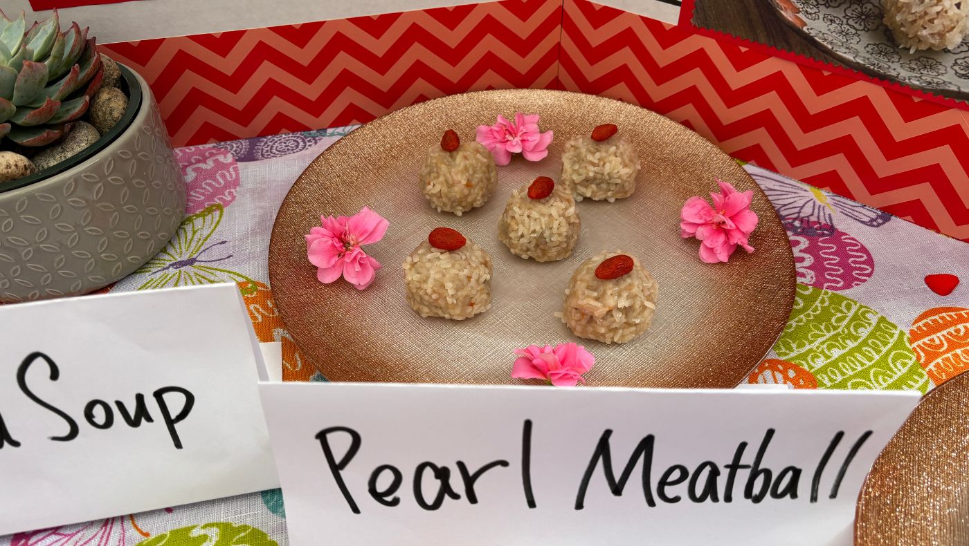 Pearl meatballs vegetarian.