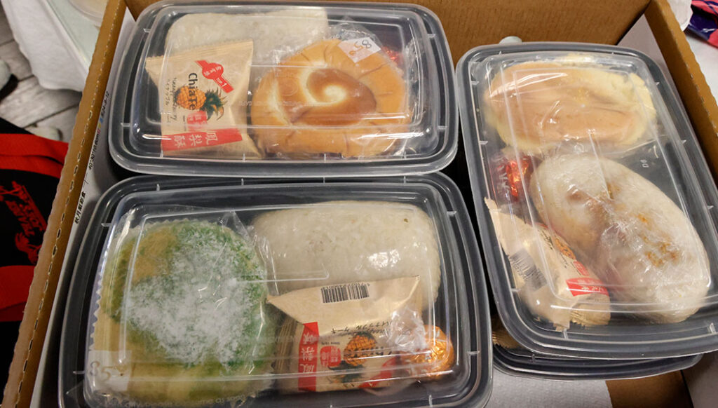 Bread and rice balls