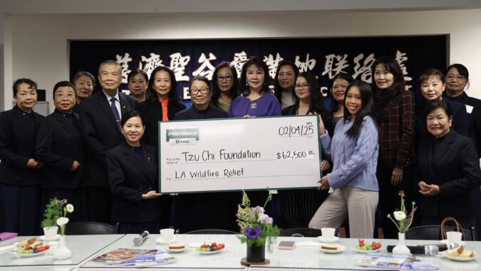 Preferred Bank Donates in Support of Tzu Chi USA’s Los Angeles Wildfire Relief
