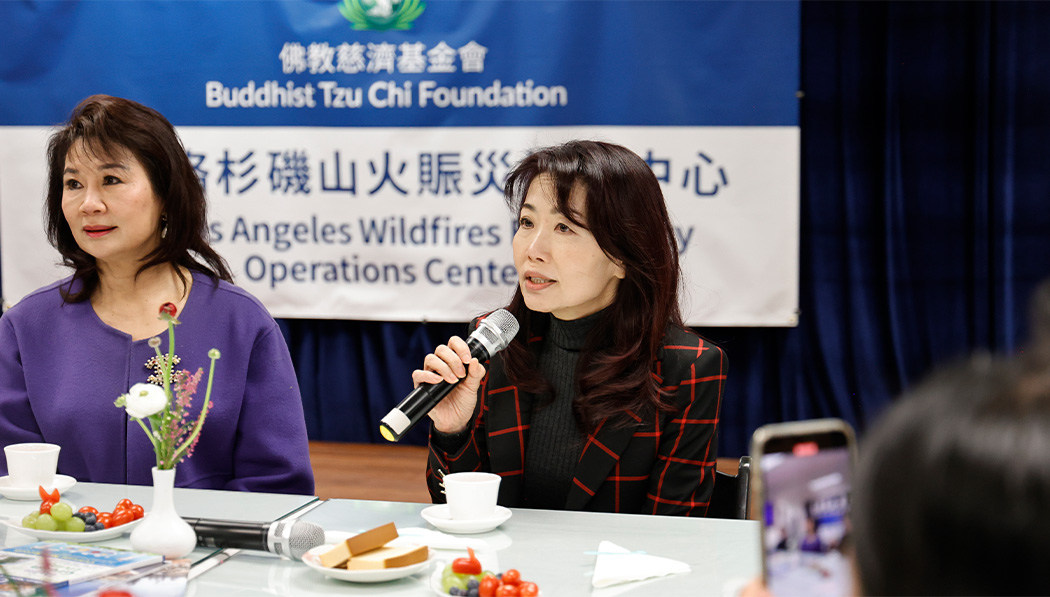 保富銀行執行副總裁王國蘭說,目睹這場災難讓我們深感心痛,然而,這分心痛必須轉化為行動的力量。攝影/駱淑麗