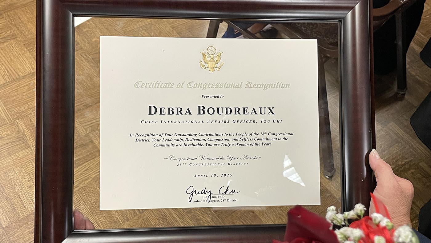 TzuChiUSA-20250419-Debra Boudreaux-Judy Chu’s Congressional Women of the Year Award_0005_IMG_0359