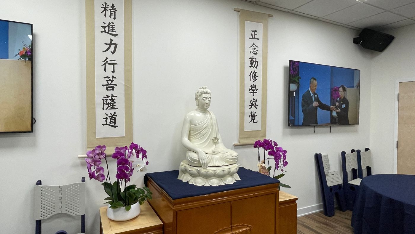 一樓後半部的小佛堂。攝影／錢美臻