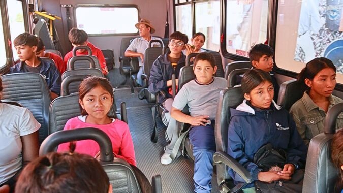 Launching the School Bus of Love in Tijuana, Mexico