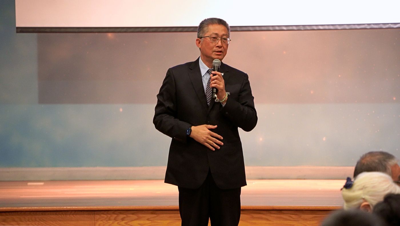 Su Yu-sheng, CEO of Tzu Chi New York Branch, expressed his hope to attract more community members to join Tzu Chi and do good deeds together. (Photography by Zhou Ye-nong)
