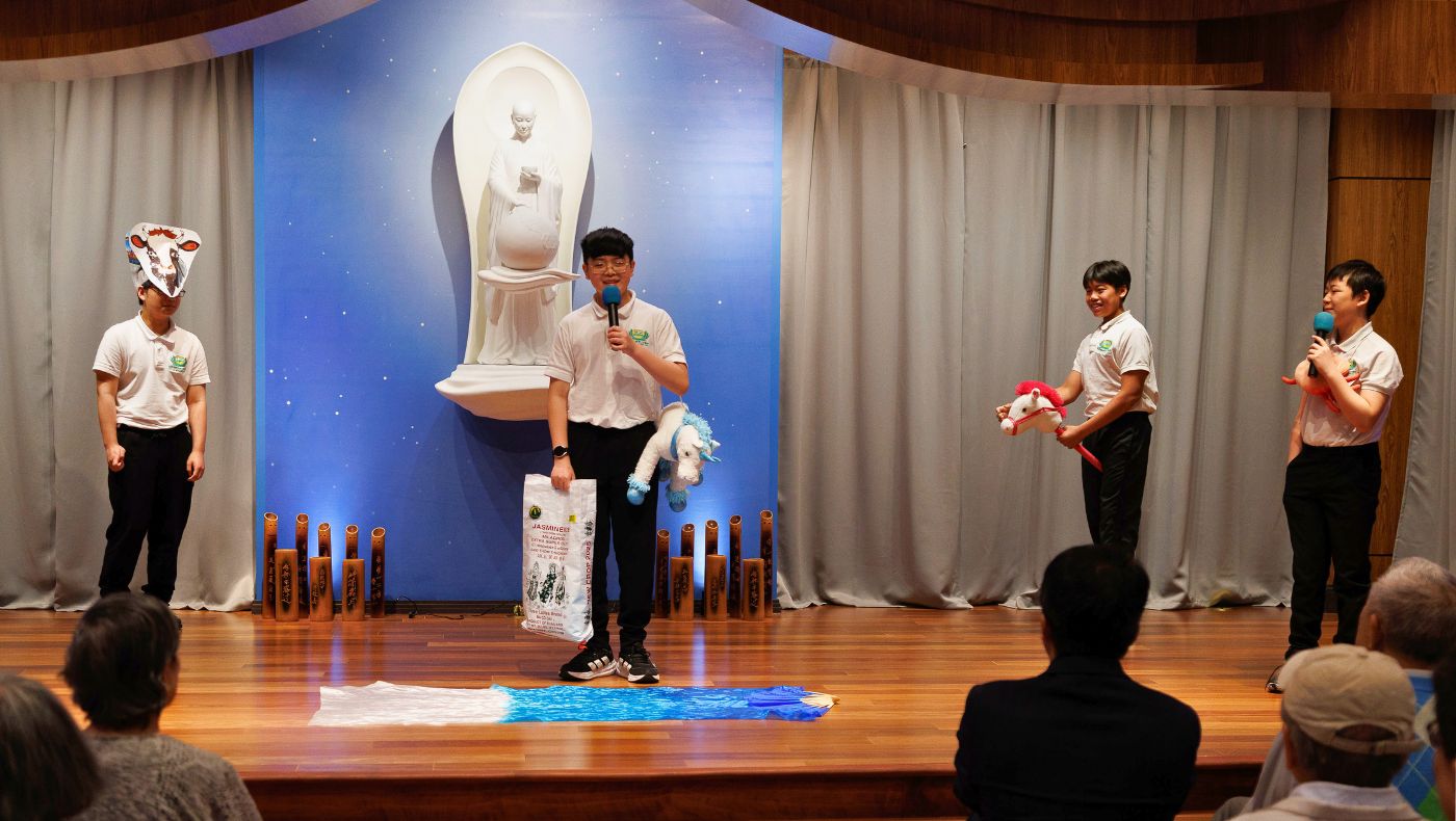 善解班演出舞臺劇《小馬過河》。攝影／鐘博盈