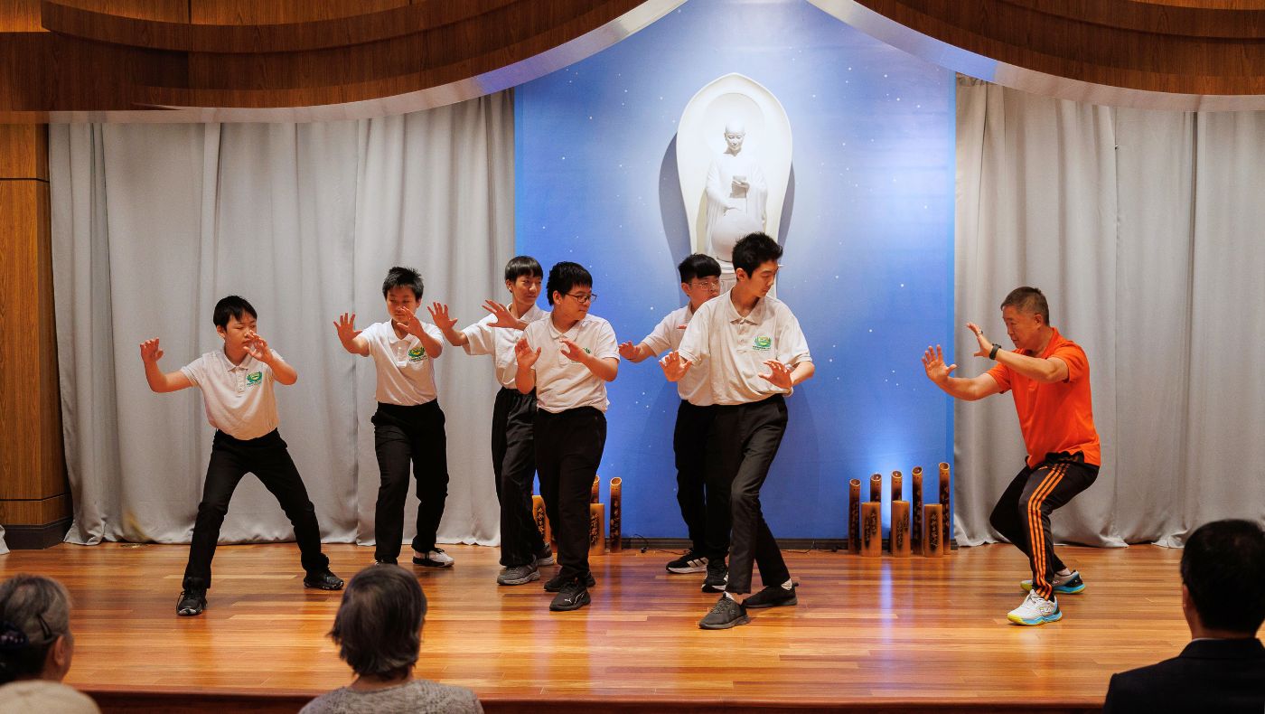 功夫班的現場功夫表演。攝影／鐘博盈