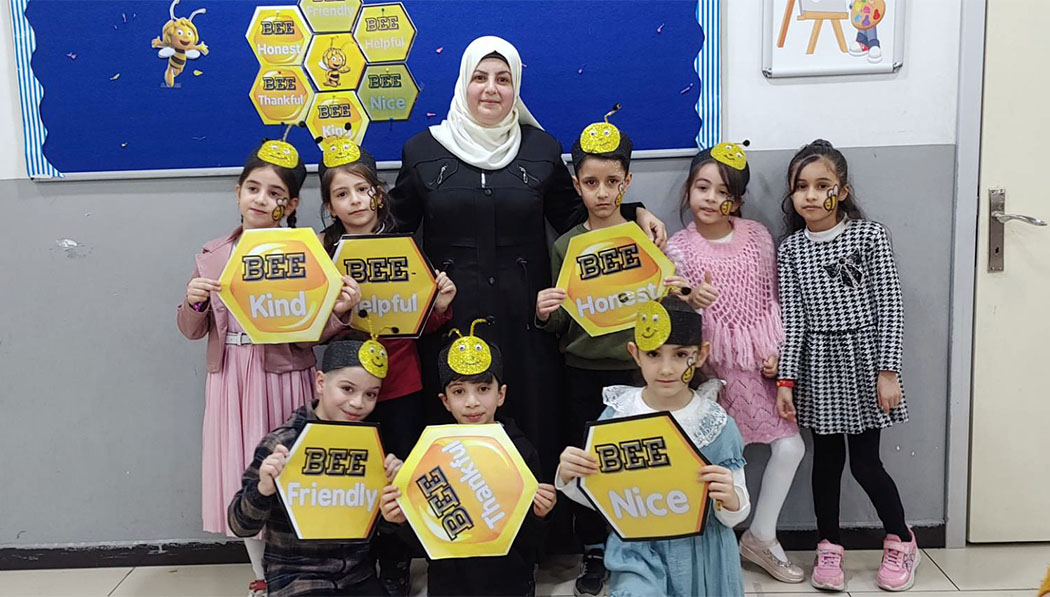 Teachers and students of Tzu Chi El Menahil school in Turkey participated in the Great Kindness Challenge. Image source / Education Foundation