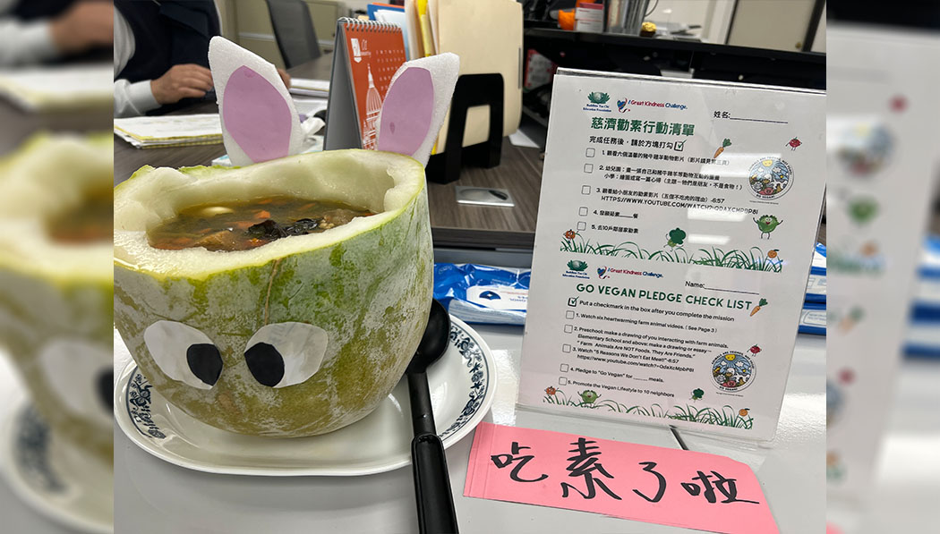 Winter Melon soup cuisine cooked by volunteers at the Education Foundation. Image source / Education Foundation