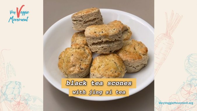 Very Veggie Recipe Submission: Black Tea Scones