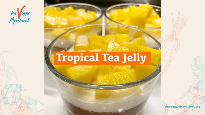 Very Veggie Recipe Submission: Tropical Tea Jello