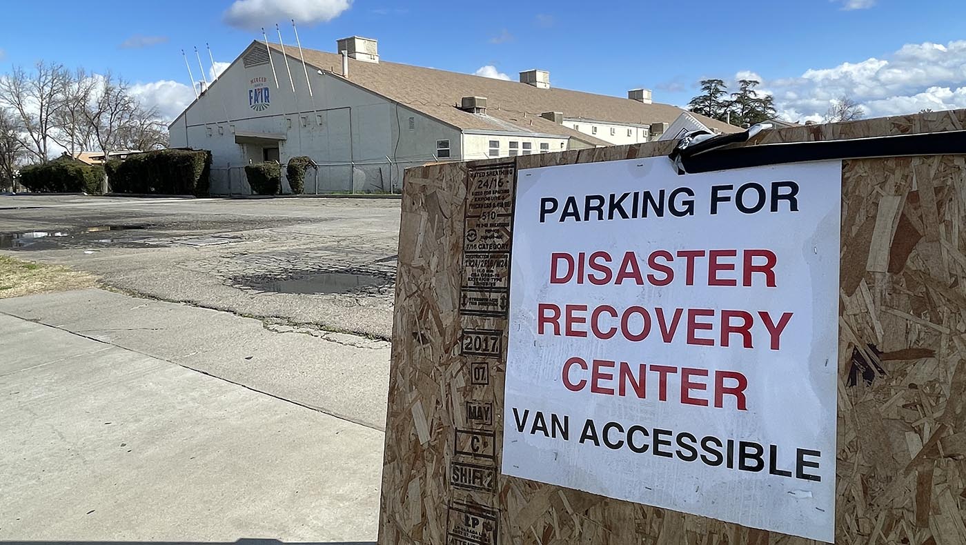 The Disaster Recovery Center set up by FEMA at the Merced County Fairgrounds is ready to welcome the winter storm survivors. Photo/Kitty Lu