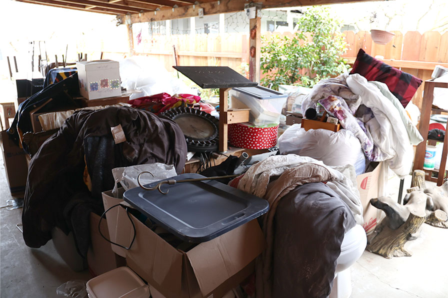 Merced County flood affected house hold items