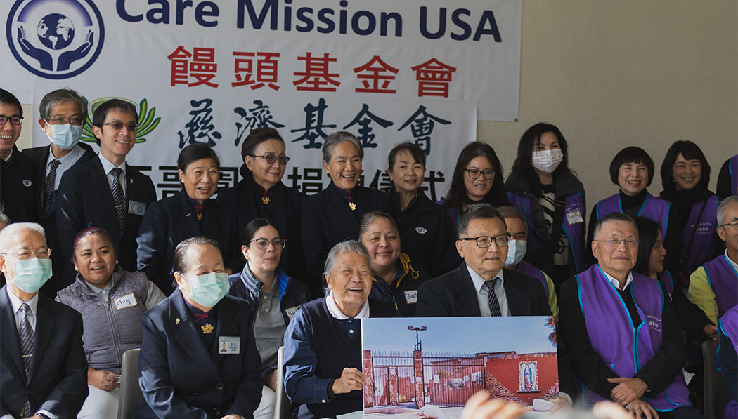 Tzu Chi USA volunteers and Care Mission USA team group photo