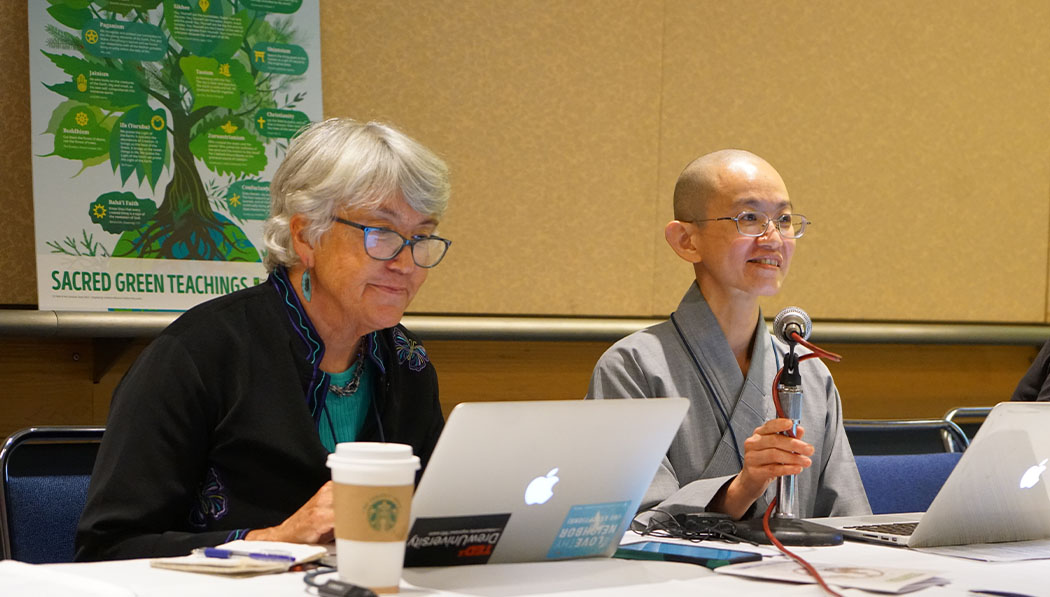 Shih De Cheng speaks on the “Greening of Congregations: The State of the Movement” panel