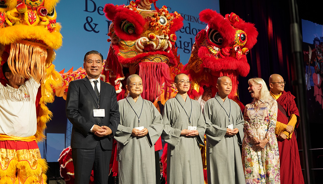 Dr. Rey-Sheng Her and Tzu Chi’s three Dharma Masters are part of the opening festivities.
