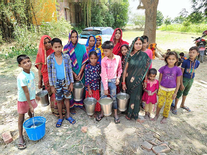 Lumbini Garden's neighbors lining up for fresh water