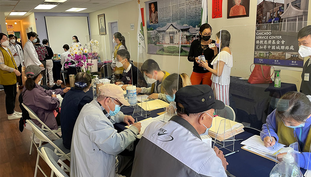 The last free clinic at the Midwest Region's Chicago Chinatown Service Center on-site