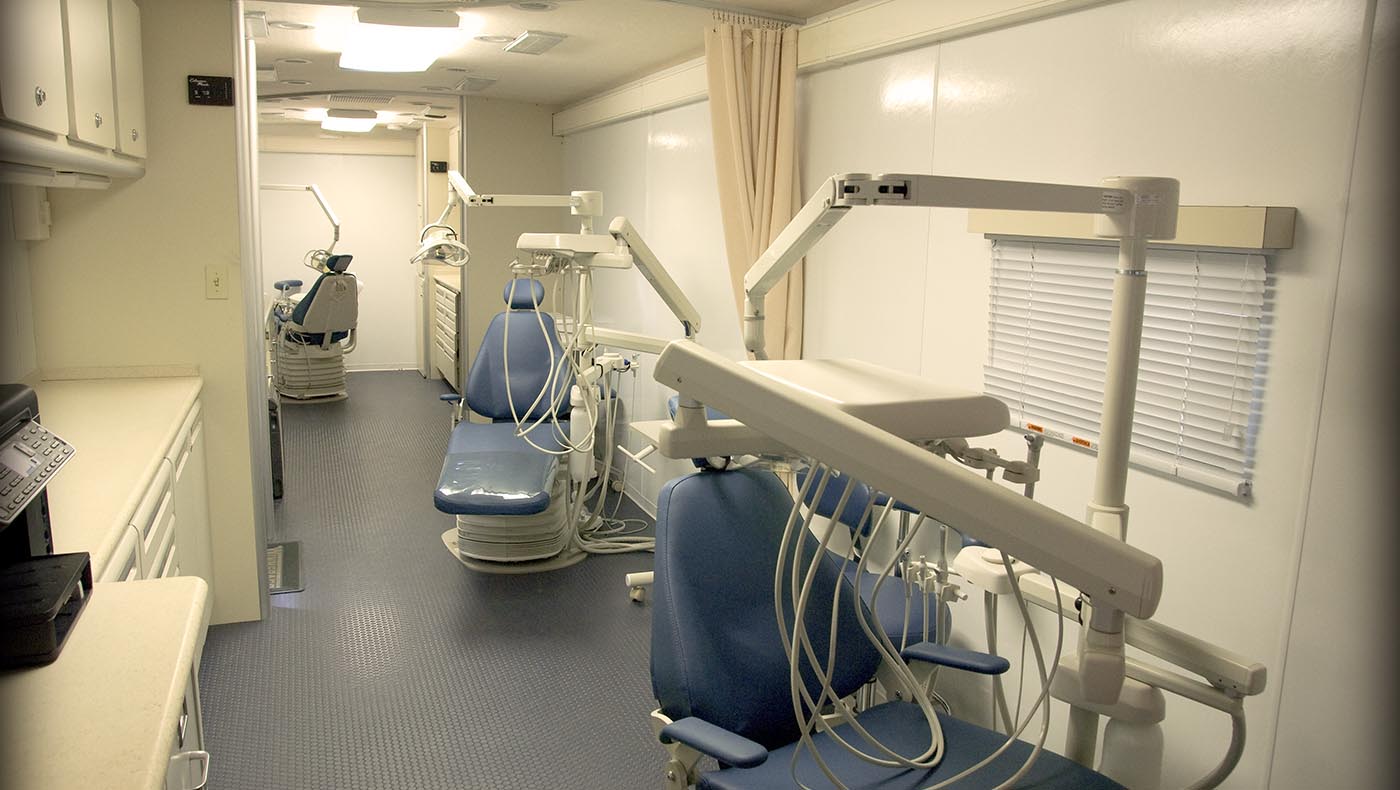 The interior of the new Tzu Chi Mobile Clinic
