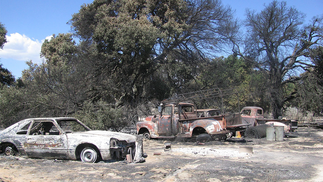 Shockey Fire disaster area