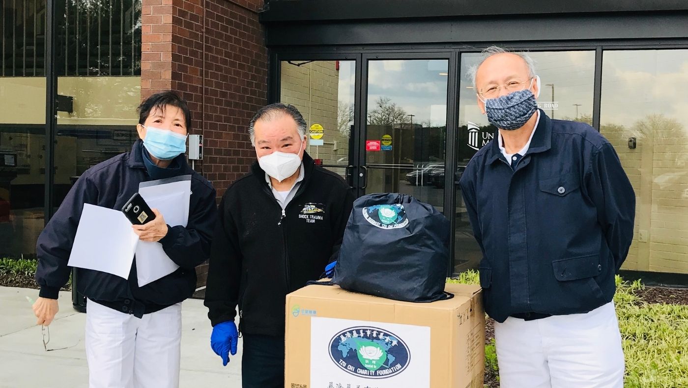 In April 2020, Tzu Chi volunteers donated much-needed epidemic prevention supplies to the Maryland State University Health System Hospital.