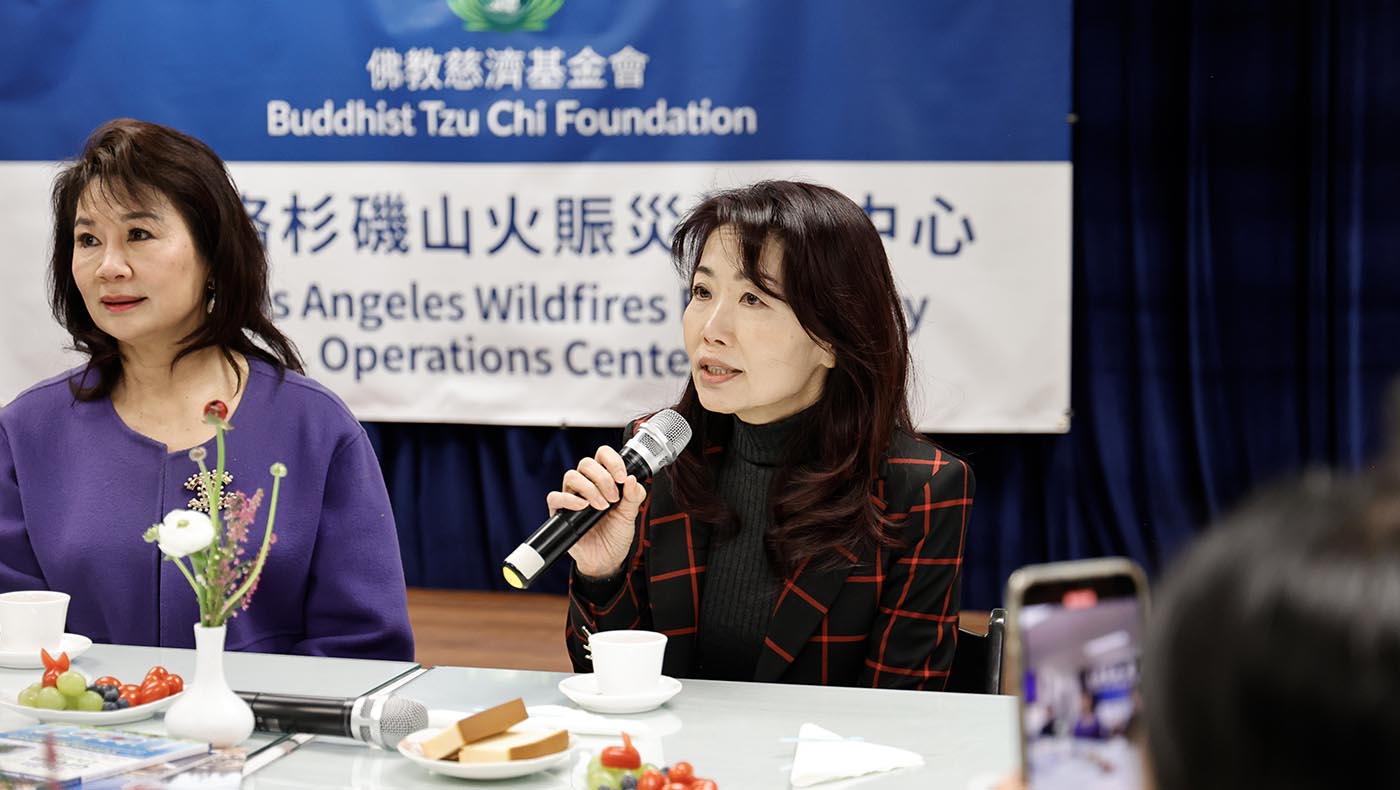 保富銀行代表王國蘭說：「目睹這場災難讓我們深感心痛，然而，這分心痛必須轉化為行動的力量」。攝影／駱淑麗