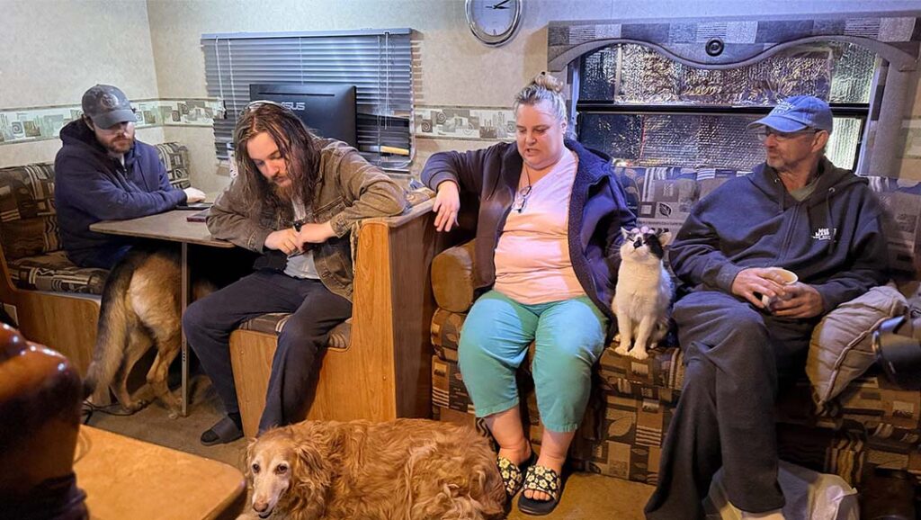 Havyn Morris’s grandparents, James and Renee Morris, and two of their sons