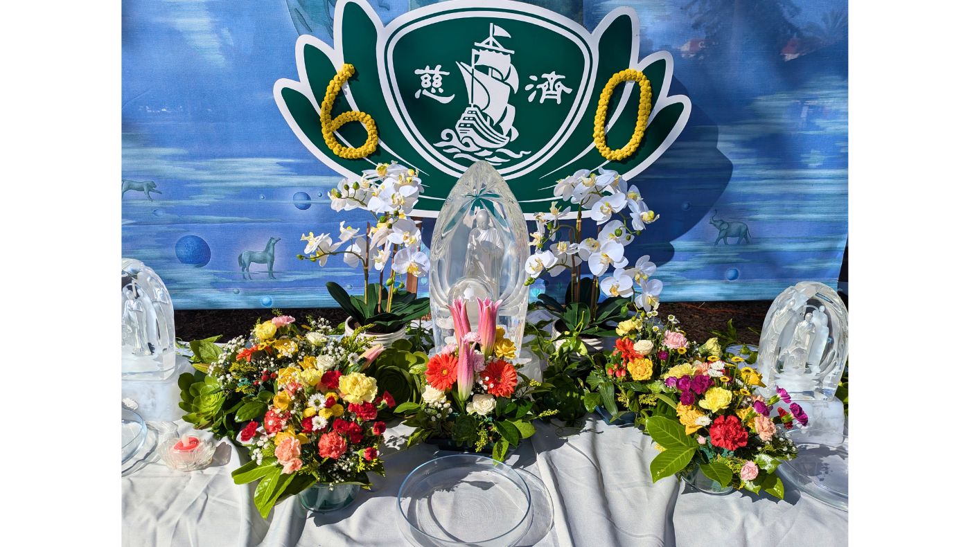 At Tzu Chi USA’s Oakland Service Center, the annual Buddha Day Ceremony is held on May 17, an occasion made even more meaningful amid the Buddhist Tzu Chi Foundation’s 60th anniversary year. Photo/Tzu Chi USA Oakland Service Center